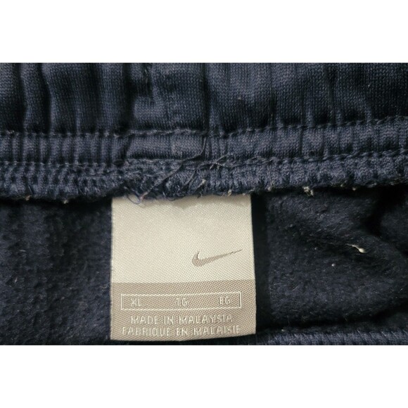 Vintage Nike Blue Sweatpants Size XL Men Nike Silver Tag Swoosh Logo Zip Bottom - Picture 5 of 11
